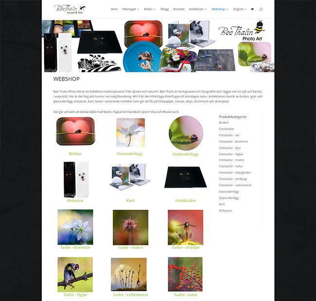 Bee Thalin Photo Art webbshop